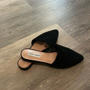 Steve Madden Black Mules